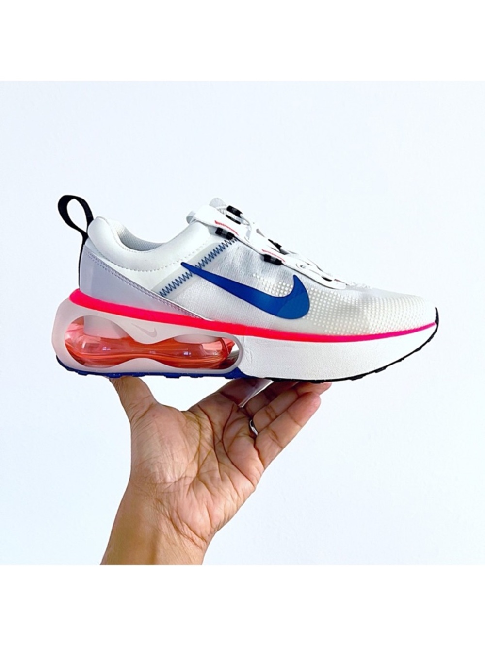 Nike Air Max 2021 Summit White Solar Red Sneakers 7Y/ 8.5 Women